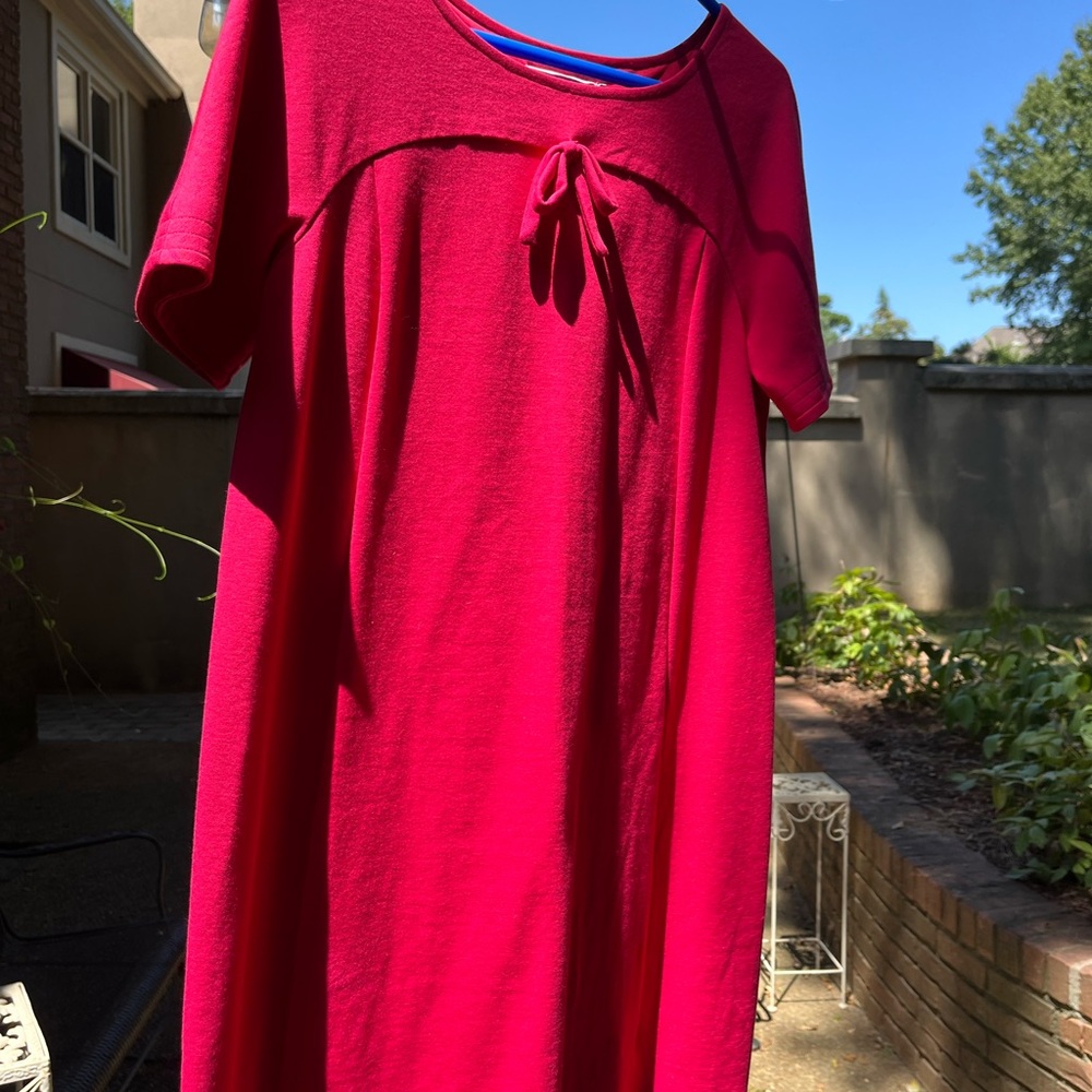 Boden Hot Pink Knit Shift Dress US 8L